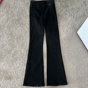 Frame denim jetset Flared Pants, faux leather, black 0